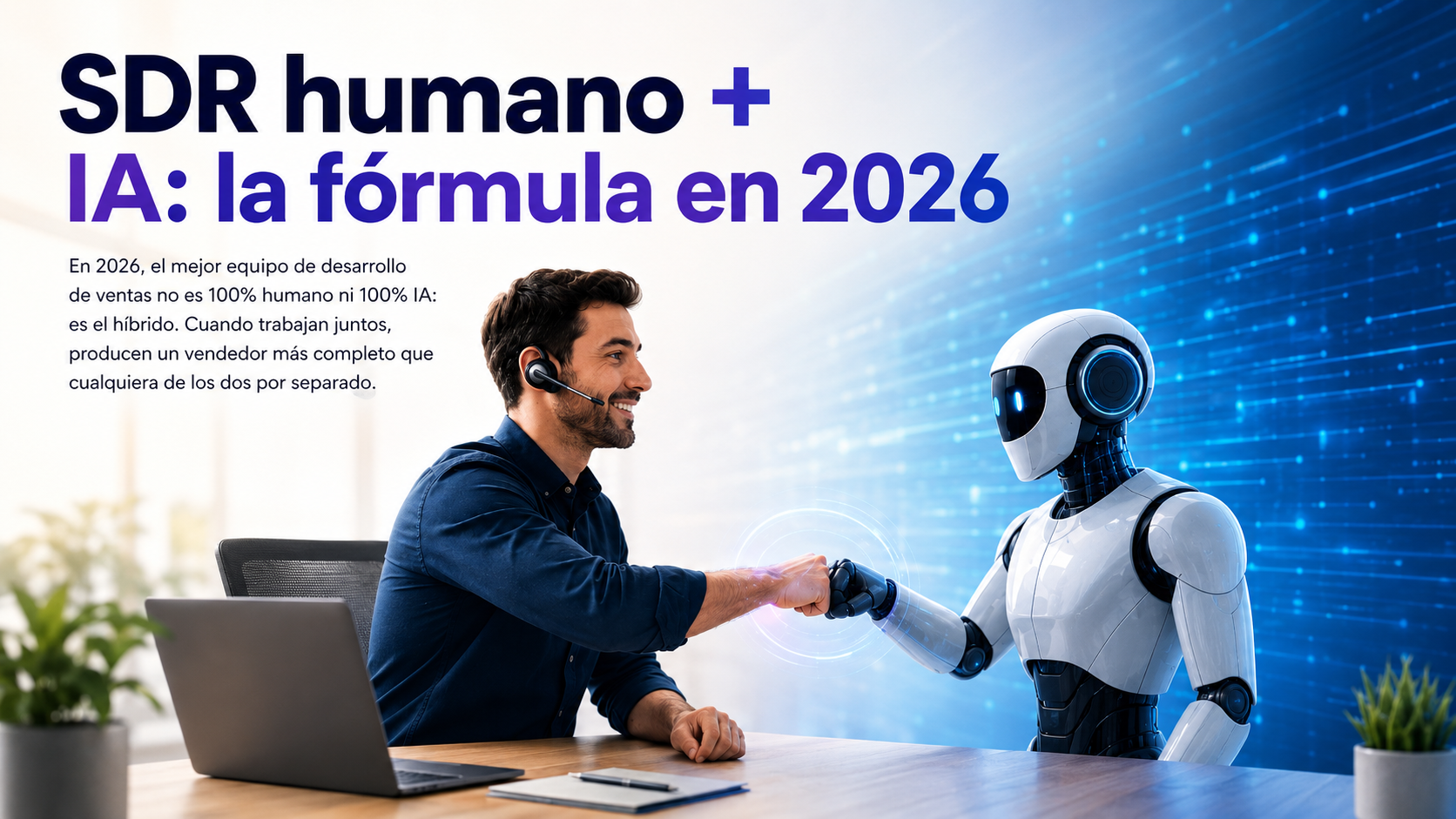 SDR humano más IA: la fórmula en 2026